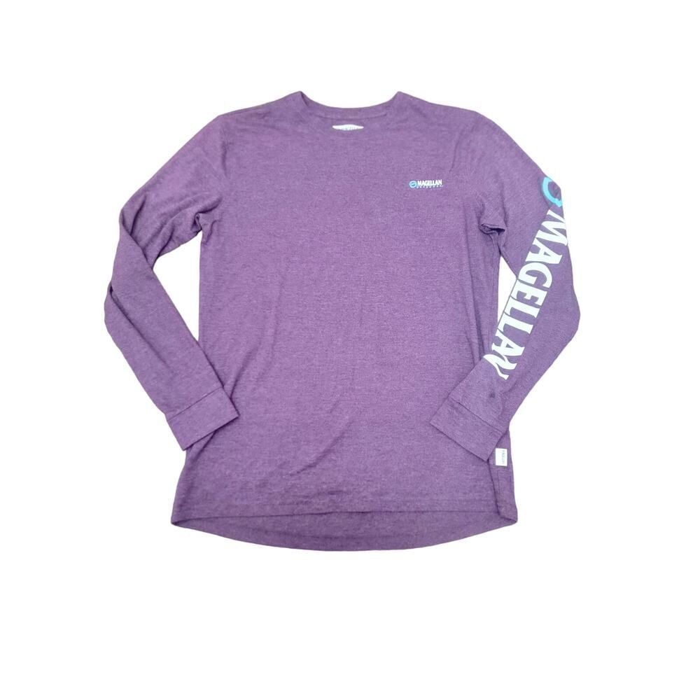Magellan Outdoor Boyfriend Fit Long Sleeve Tee Cotton Blend Men's Size S